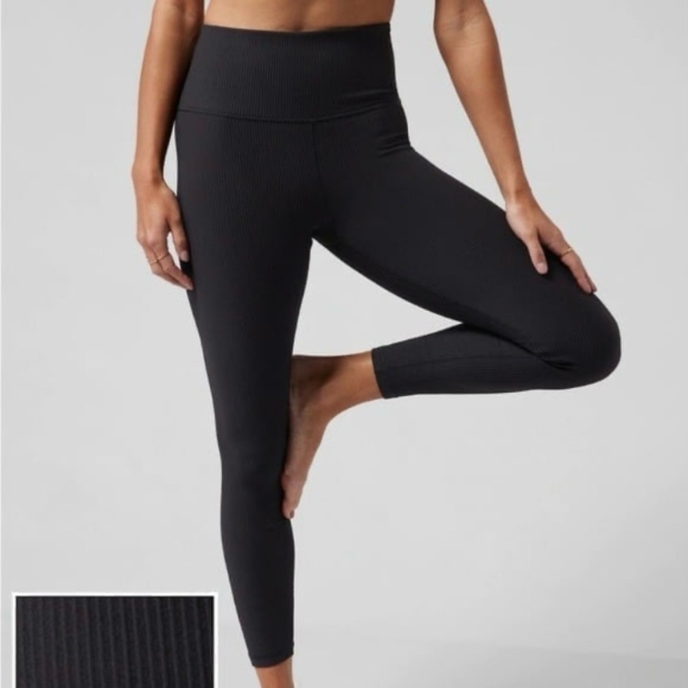 Athleta High Rise Elation Rib Tight